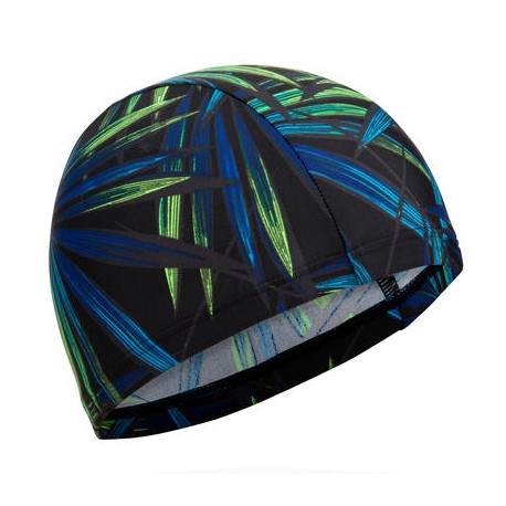 GORRA DE NATACIÓN DE PUNTO ESTAMPADO TALLA L ALLOPI NEGRO VERDE NABAIJI-PuntodeEjercicio-Fin de temporada