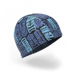 Gorro de natación punto estampado talla S Tiki azul NABAIJI-PuntodeEjercicio-Fin de temporada