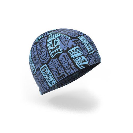 Gorro de natación punto estampado talla S Tiki azul NABAIJI-PuntodeEjercicio-Fin de temporada