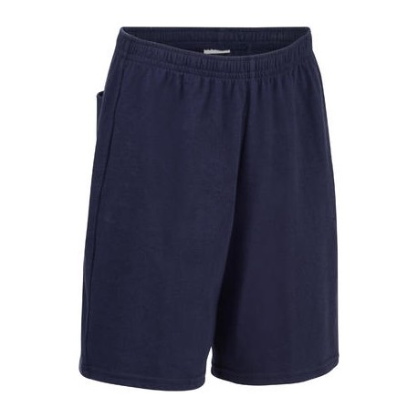 Short 100 niño GIMNASIA JÚNIOR azul marino DOMYOS-PuntodeEjercicio-Niños