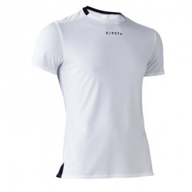 Playera de fútbol adulto F100 Blanco KIPSTA-PuntodeEjercicio-Hombre