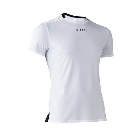 Playera de fútbol adulto F100 Blanco KIPSTA-PuntodeEjercicio-Hombre