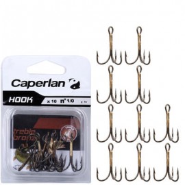 ANZUELO TRIPLE PESCA HOOK TRIPLE BRONZE CAPERLAN-PuntodeEjercicio-Todos los deportes