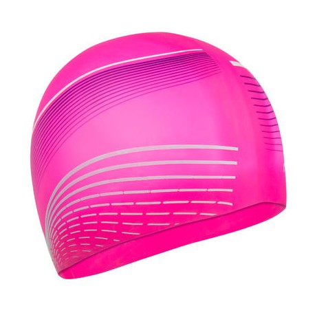 GORRA DE NATACIÓN DE SILICÓN ESTAMPADA ESTRELLA FUGAZ VOLUMEN NABAIJI-PuntodeEjercicio-Todos los deportes