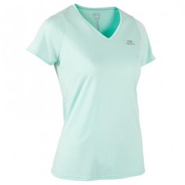 CAMISETA DE RUNNING RUN DRY PARA MUJER VERDE CLARO KALENJI-PuntodeEjercicio-Todos los deportes