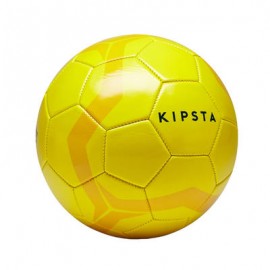 Balón de fútbol First Kick talla 4 (niños de 8 a 12 años) amarillo KIPSTA-PuntodeEjercicio-Regala Deporte, Regala Decathlo