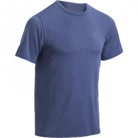 Playera de fitness Cardio para hombre azul marino FTS100 DOMYOS-PuntodeEjercicio-Fin de temporada