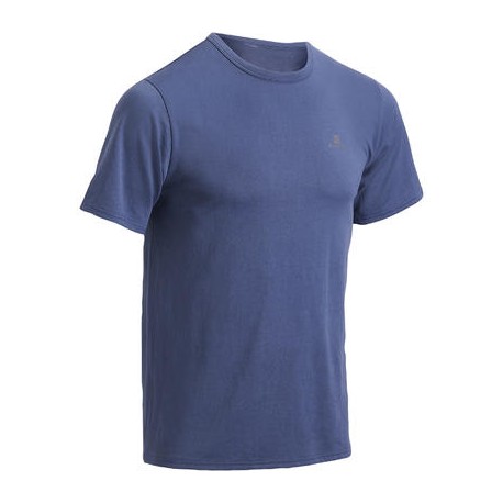 Playera de fitness Cardio para hombre azul marino FTS100 DOMYOS-PuntodeEjercicio-Fin de temporada