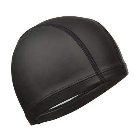 GORRO DE NATACIÓN DE PUNTO CON REVESTIMIENTO DE SILICÓN, NEGRO LISO NABAIJI-PuntodeEjercicio-Fin de temporada