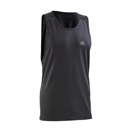 CAMISETA SIN MANGAS DE RUNNING PARA HOMBRE RUN DRY NEGRO KALENJI-PuntodeEjercicio-Fin de temporada