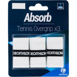 OVERGRIP DE TENIS ABSORBENTE BLANCO ARTENGO-PuntodeEjercicio-Todos los deportes