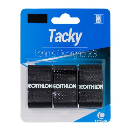 OVERGRIP DE TENIS TACKY NEGRO ARTENGO-PuntodeEjercicio-Todos los deportes