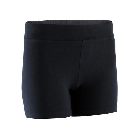 Short corto FIT+ slim, fitness mujer, negro DOMYOS-PuntodeEjercicio-Fin de temporada