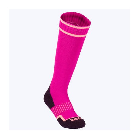 CALCETINES DE ESQUÍ NIÑOS 100 ROSA WEDZE-PuntodeEjercicio-Niños