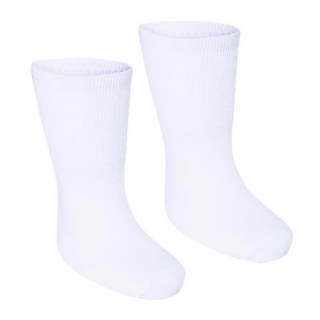 Pack de 2 pares de calcetines gimnasia infantil blancos DOMYOS-PuntodeEjercicio-Fin de temporada