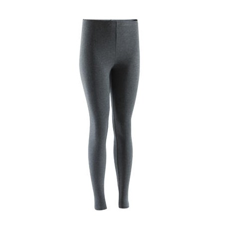 Leggings 100 slim gimnasia y pilates mujer gris oscuro Salto DOMYOS-PuntodeEjercicio-Fin de temporada