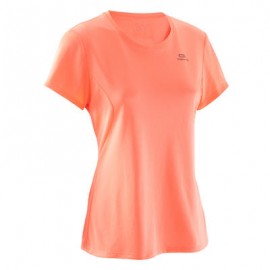 PLAYERA JOGGING MUJER RUN DRY CORAL FLUO KALENJI-PuntodeEjercicio-Los más vendidos