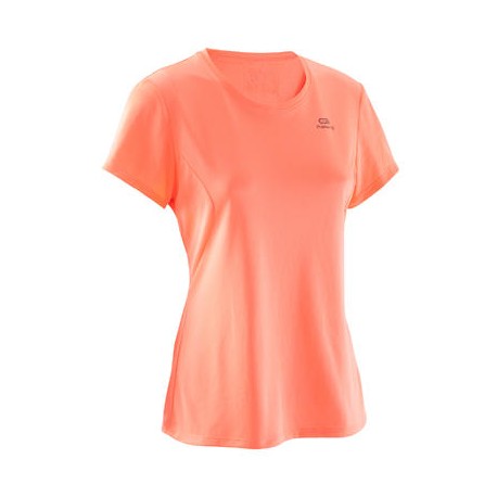 PLAYERA JOGGING MUJER RUN DRY CORAL FLUO KALENJI-PuntodeEjercicio-Los más vendidos