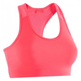 Brassiere-top fitness cardio mujer rosa 100 Domyos DOMYOS-PuntodeEjercicio-Fin de temporada